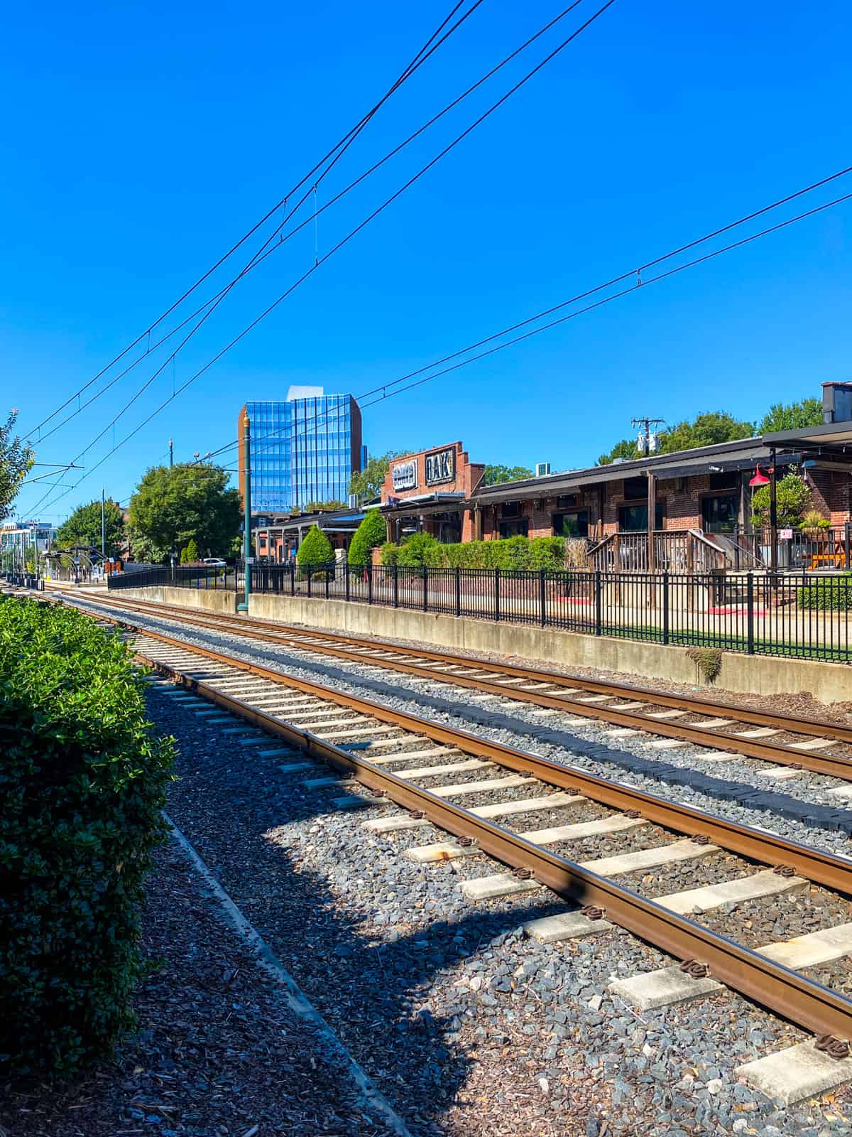 The rail trail in Charlotte, North Carolina