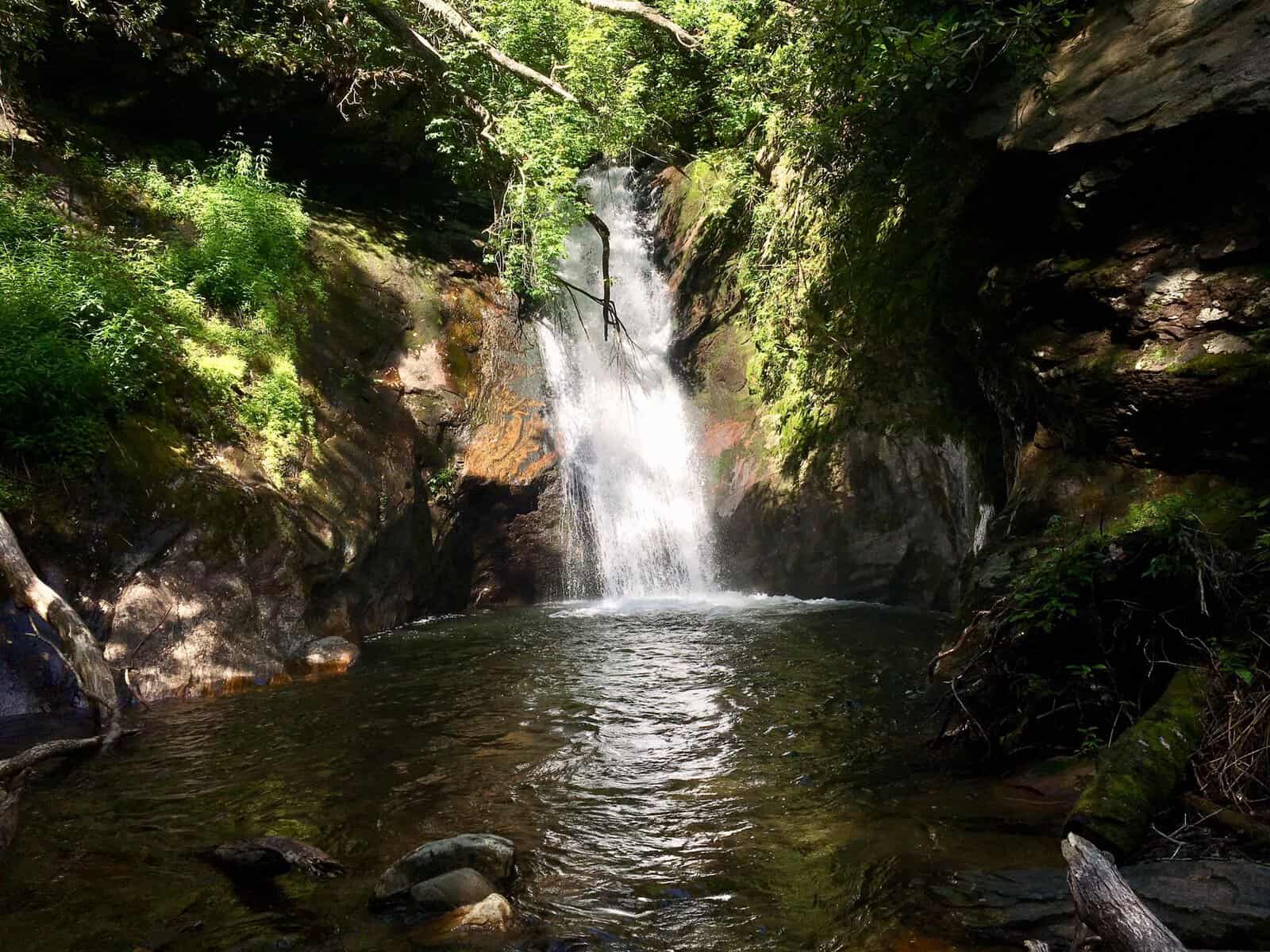 Courthouse falls in Pisgah National Forest