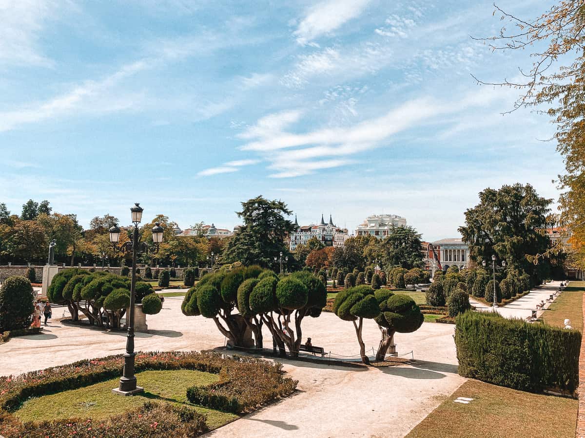 Retiro park in Madrid