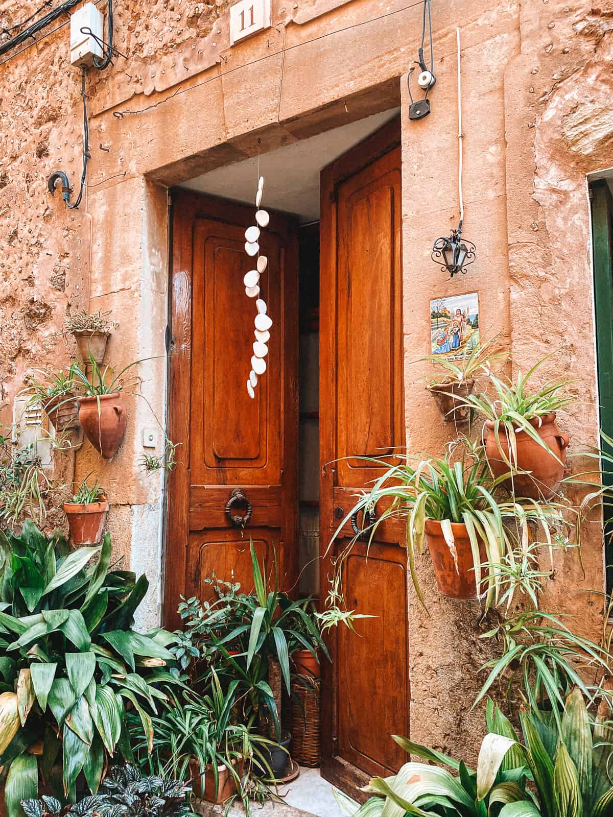 A door in on a stone building