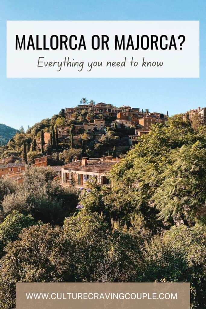 Majorca or Mallorca Pinterest Pin