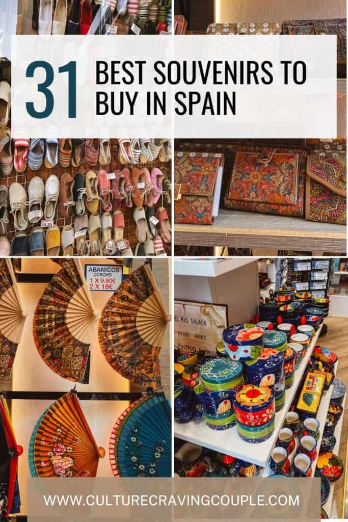 31 Best Souvenirs to Buy in Spain Pinterest Pin