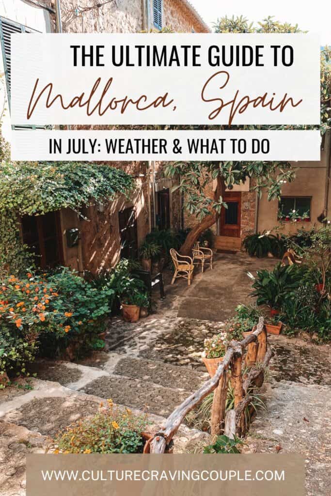 Mallorca in July Pinterest Pin