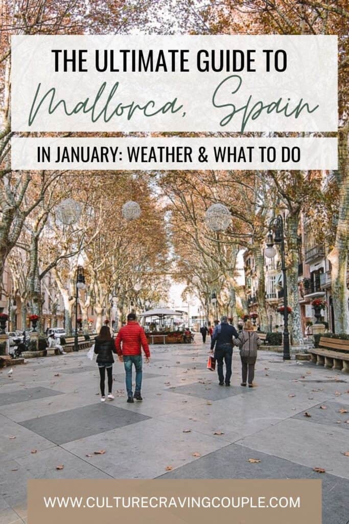 Mallorca in January Pinterest Pin