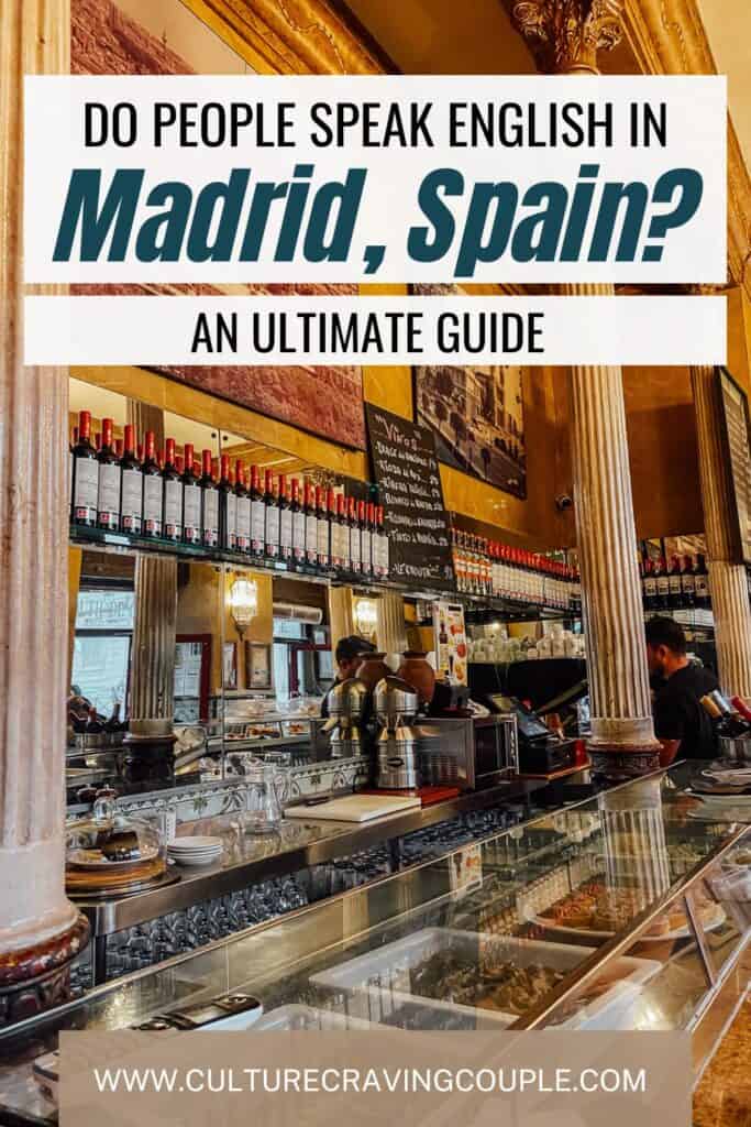 Do people speak English in Madrid Pinterest Pin