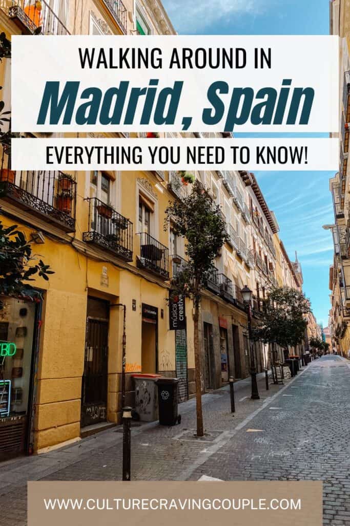 Is Madrid Walkable? Pinterest Pin