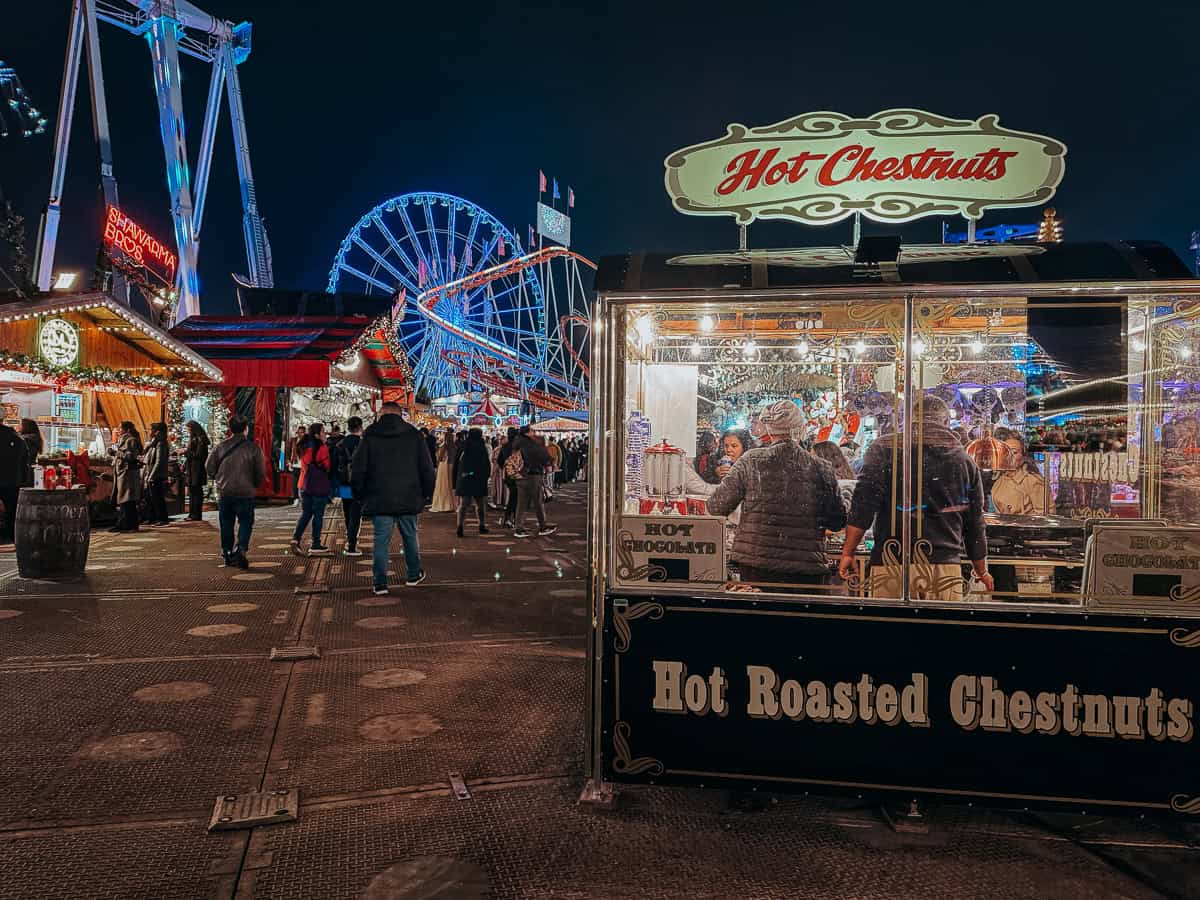 Hyde Park in London at Christmas
