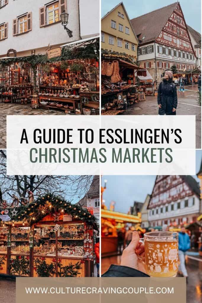 Esslingen Christmas market pinterest pin