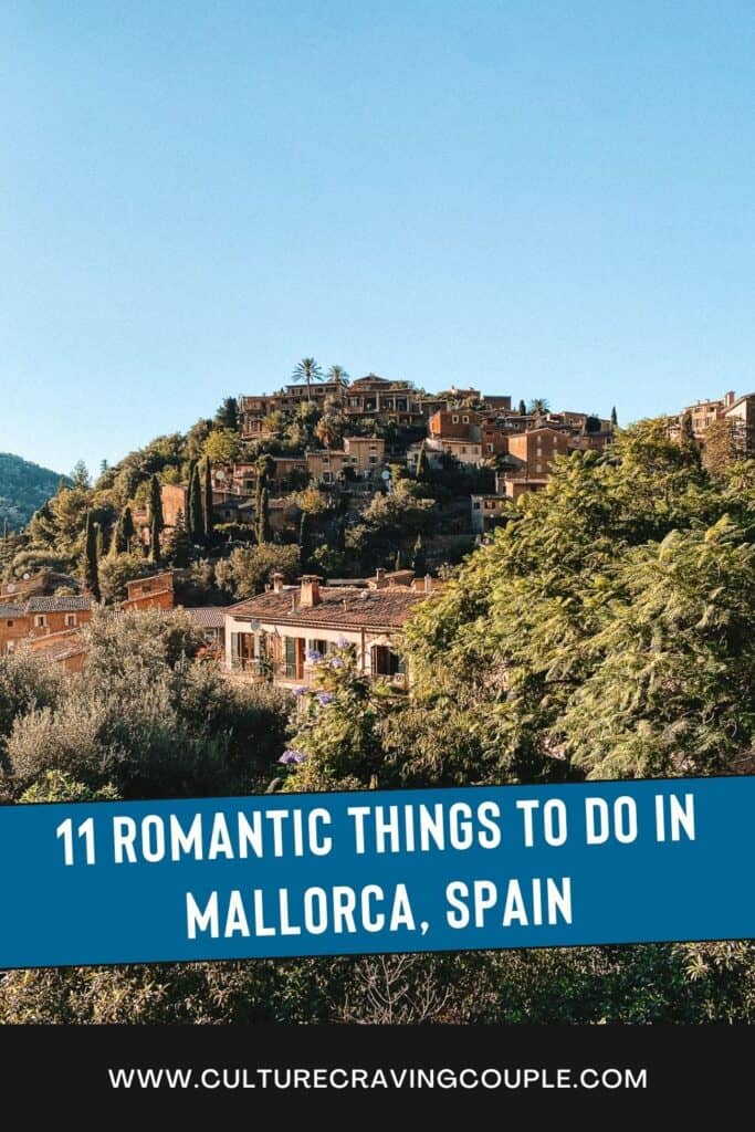 things to do for couples in Mallorca pinterest pin